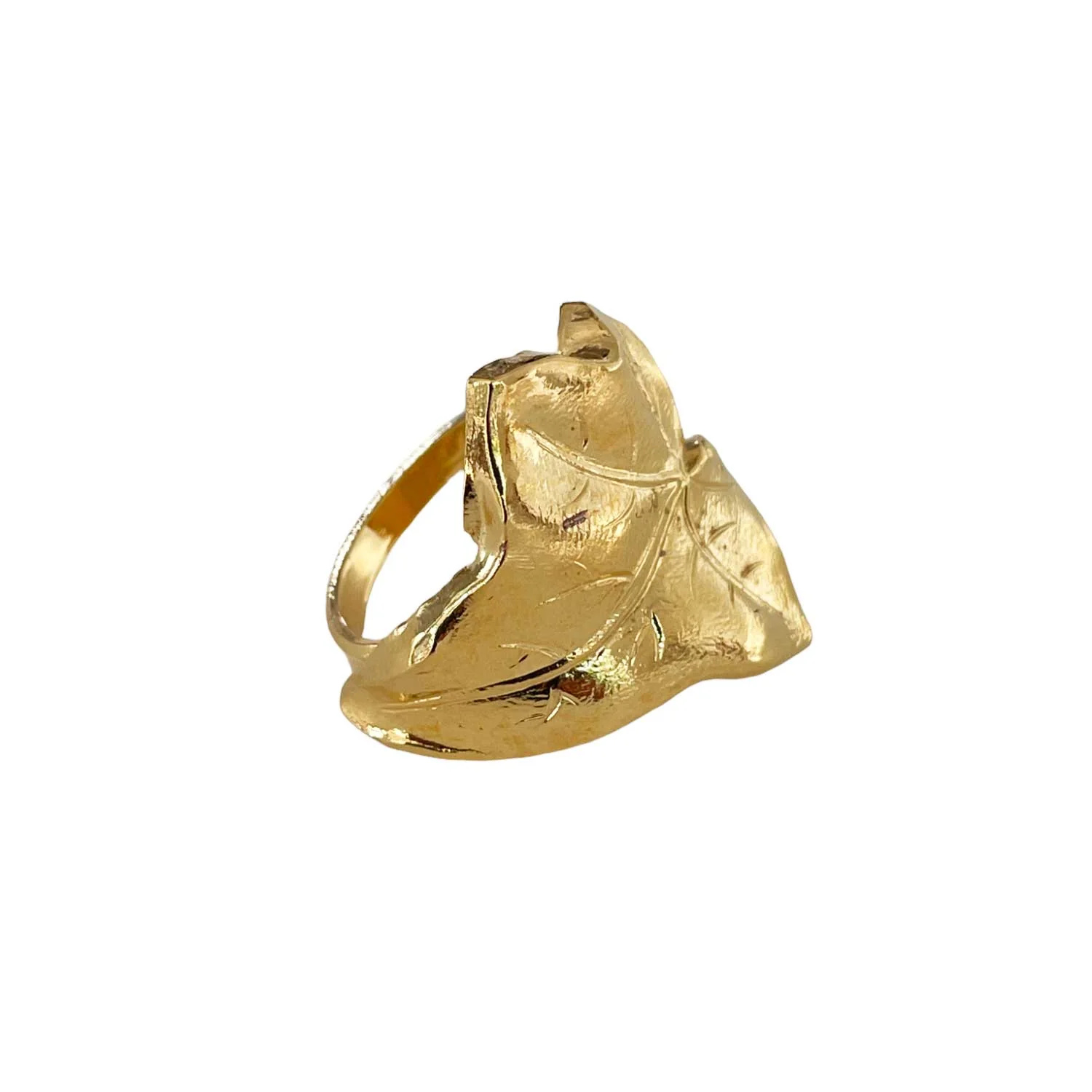 Bague Lierre Dorée Lotta Djossou - vue 4