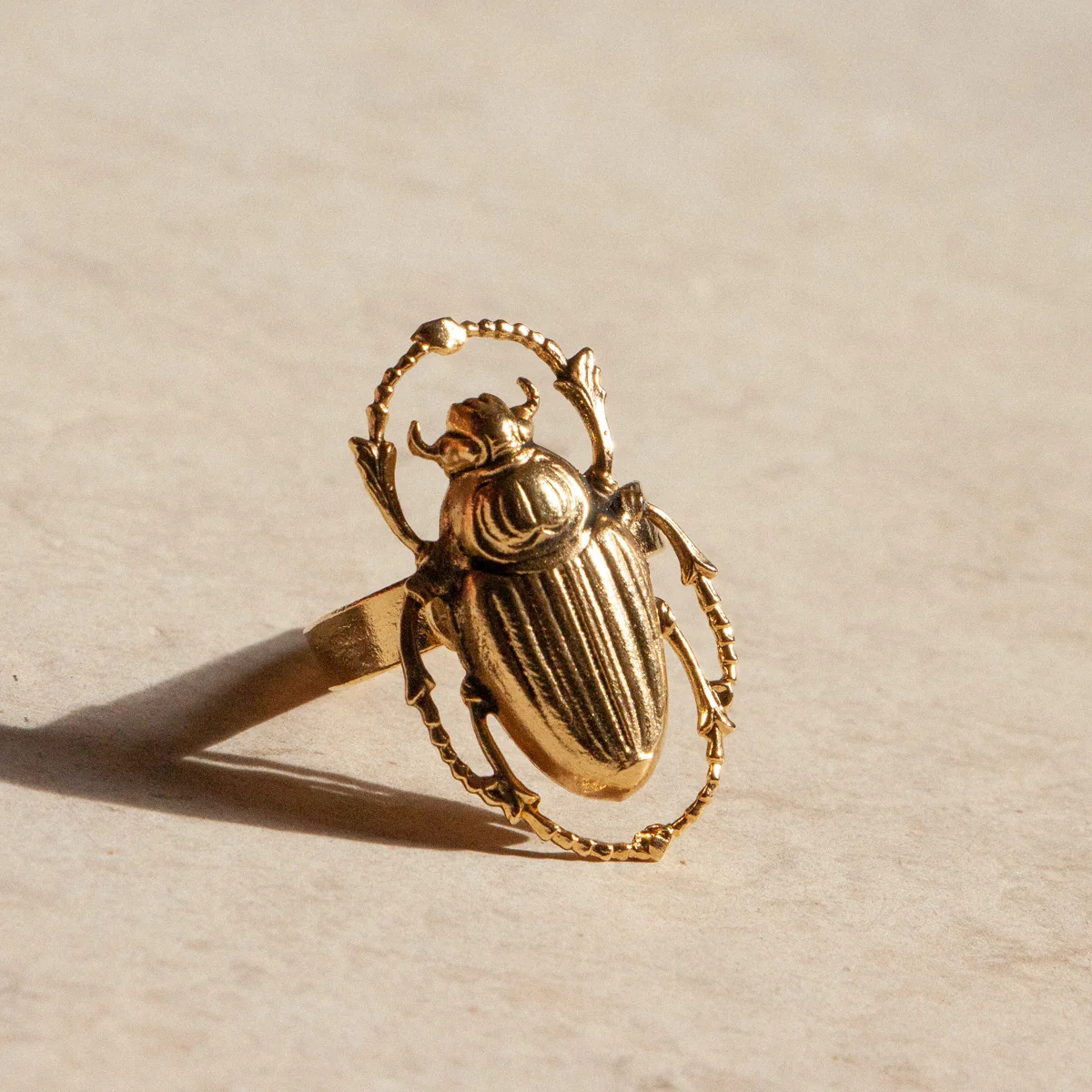 Bague Cléo Dorée Lotta Djossou - vue 2