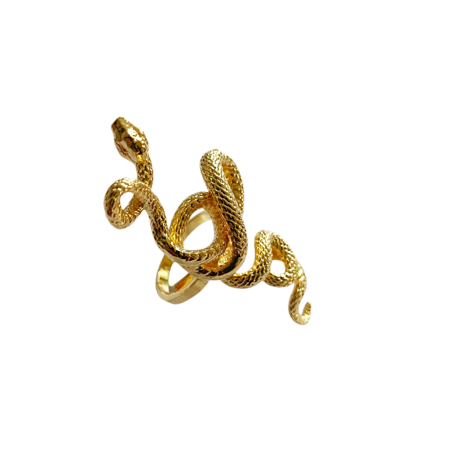 Bague Serpent Doré Lotta Djossou - vue 3