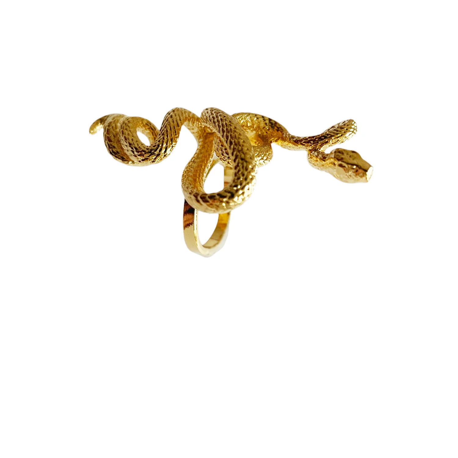 Bague Serpent Doré Lotta Djossou - vue 4