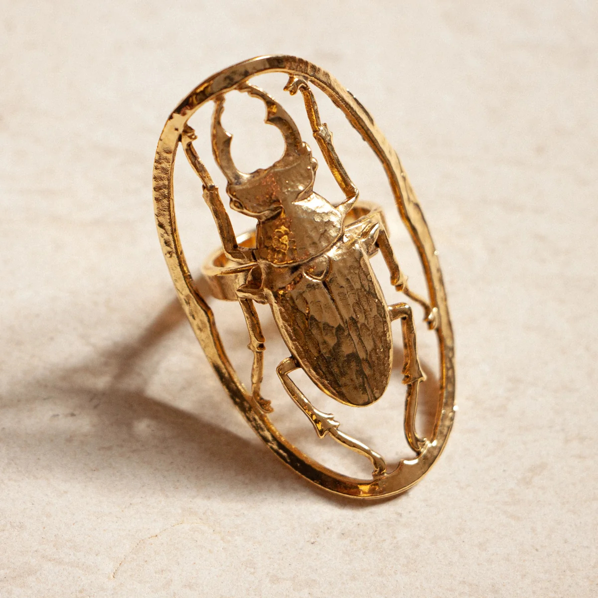 Bague Maddie Dorée Lotta Djossou - vue 2