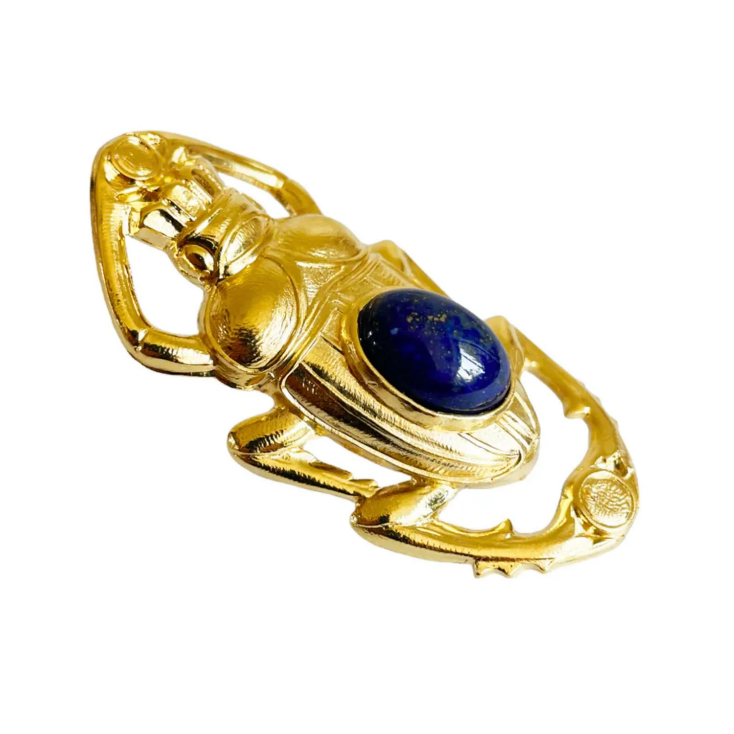 Bague Oscar Dorée Lapis Lazuli Lotta Djossou - vue 4