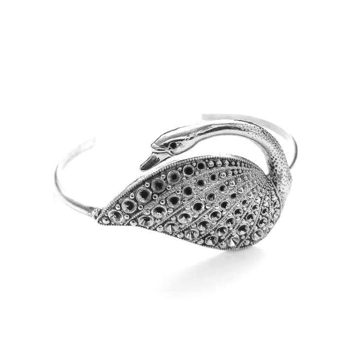 Bracelet Swan Argenté Lotta Djossou - vue 3