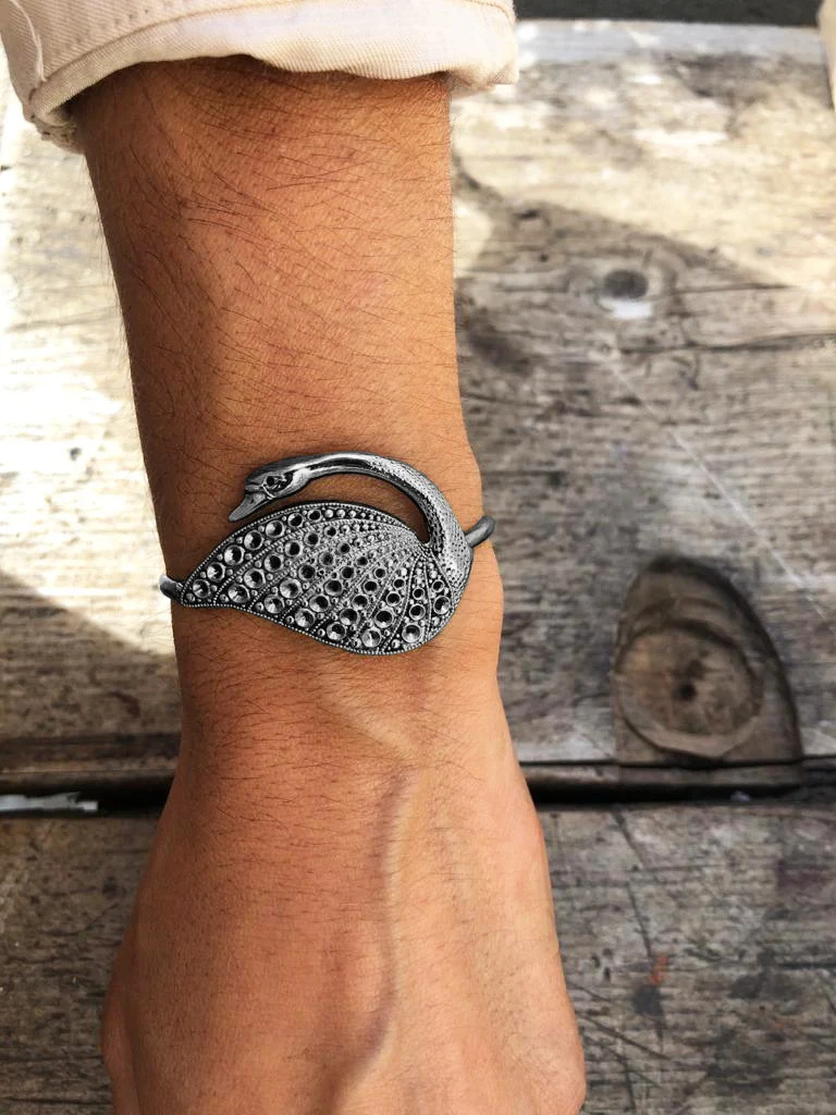 Bracelet Swan Argenté Lotta Djossou - vue 5