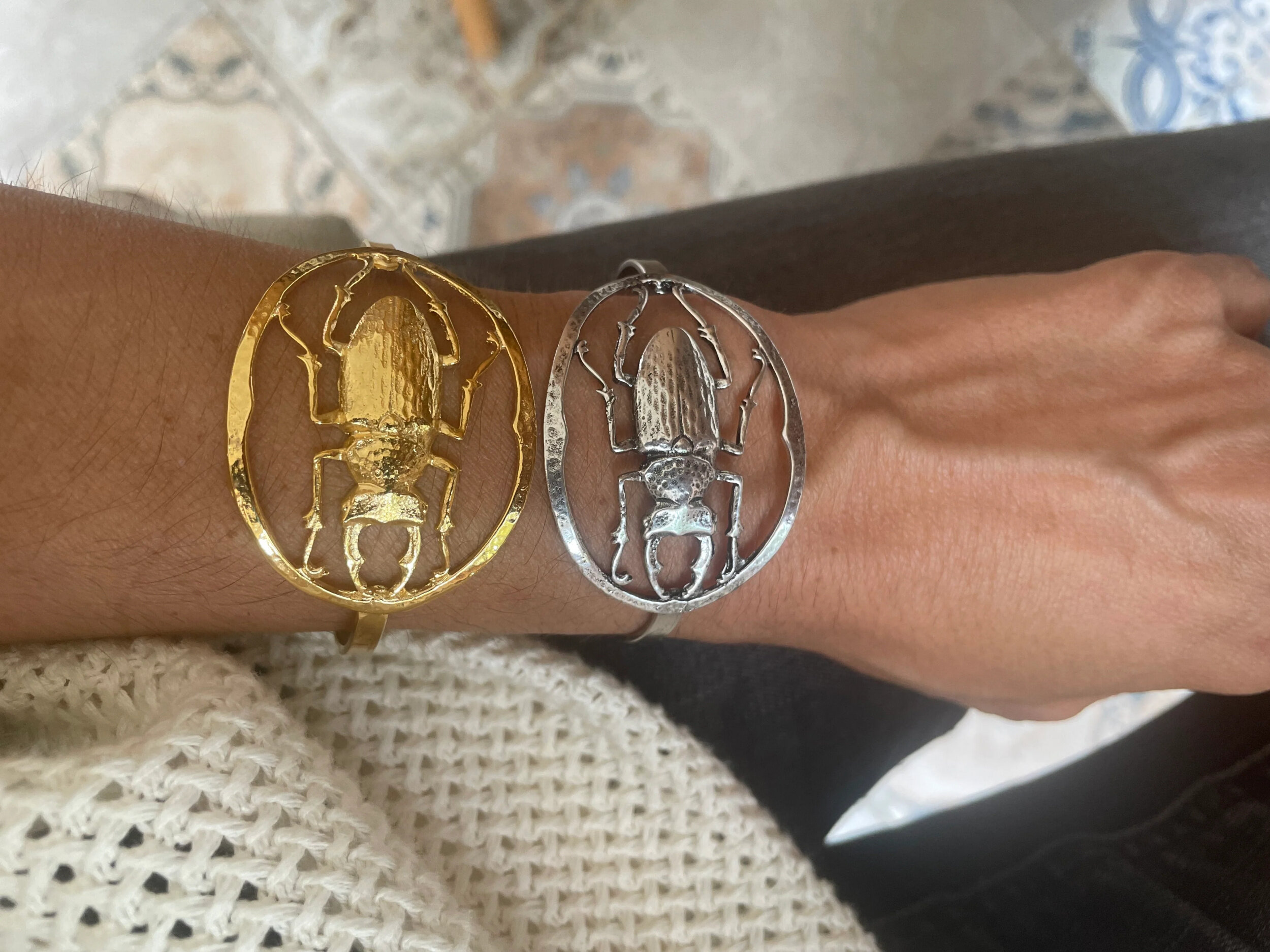 Bracelet Scarabée Maddie argenté Lotta Djossou - vue 5