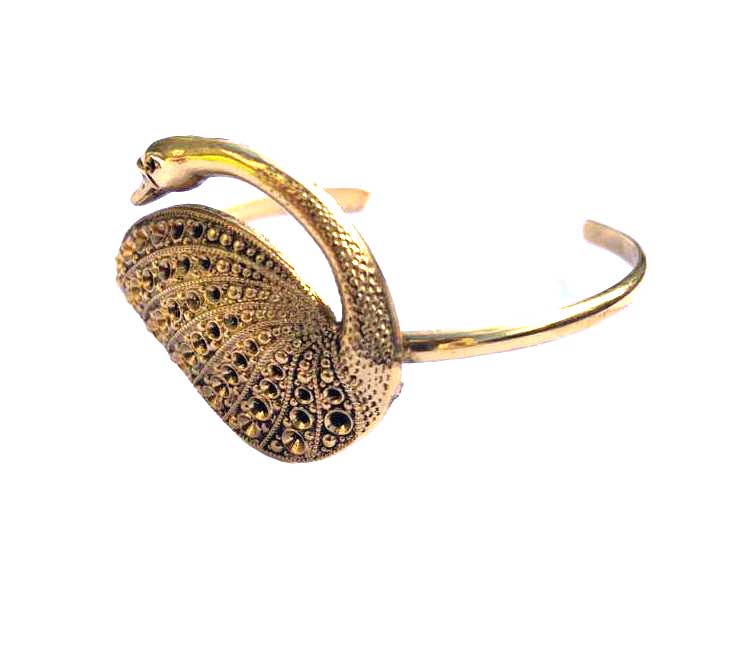 Bracelet Swan Doré Lotta Djossou - vue 3
