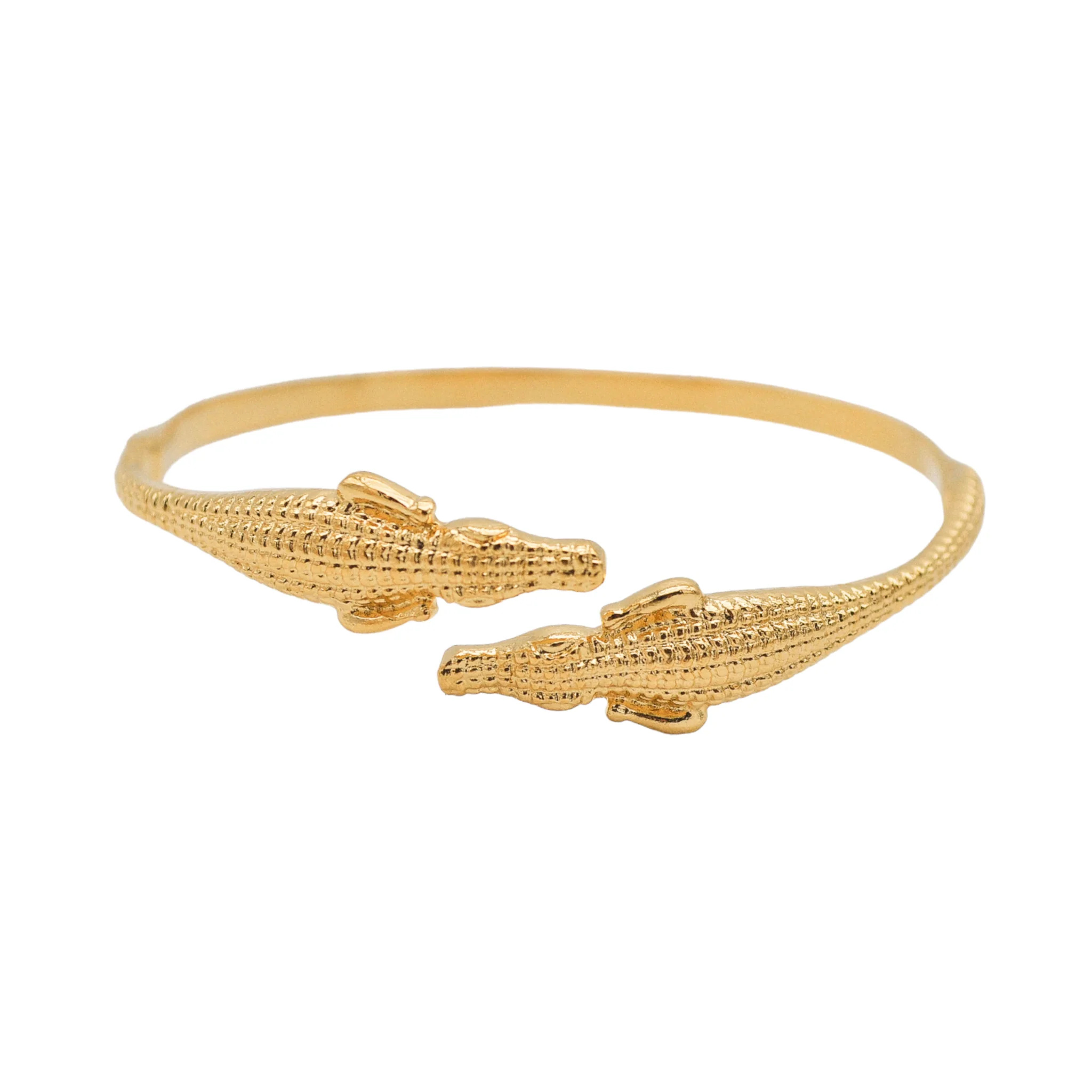 Bracelet Crocodile Doré Lotta Djossou