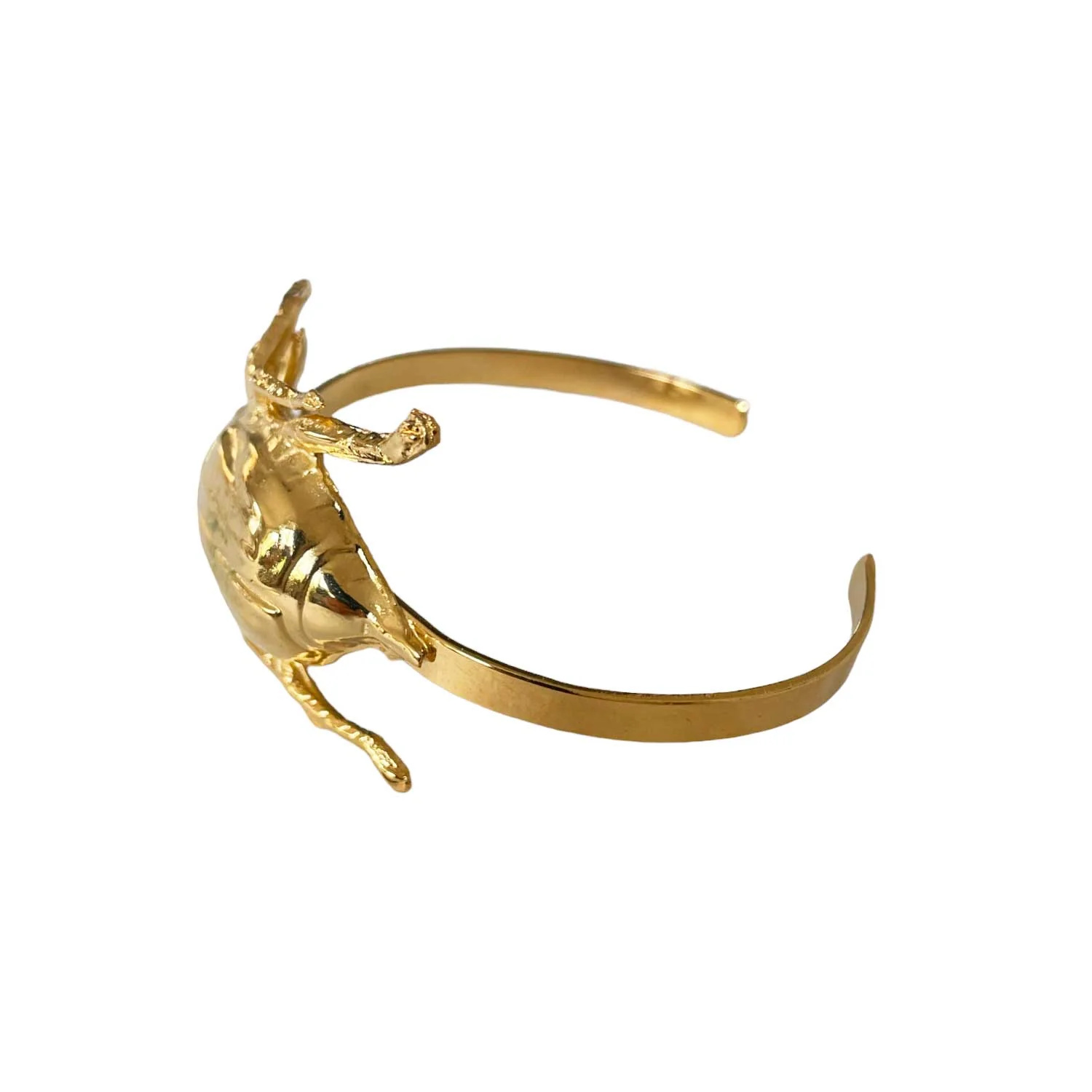 Bracelet scarabée Woody doré Lotta Djossou - vue 3