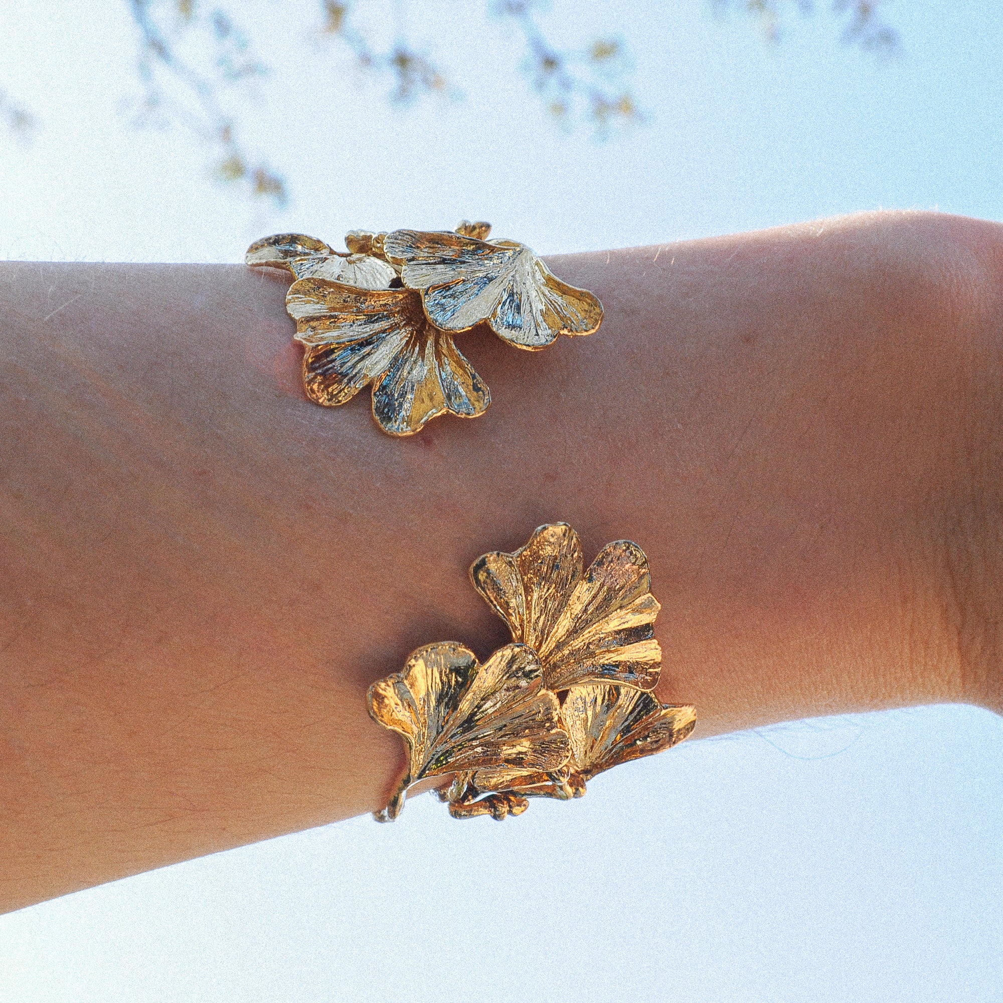 Bracelet Ginkgo Tao Doré Lotta Djossou - vue 2