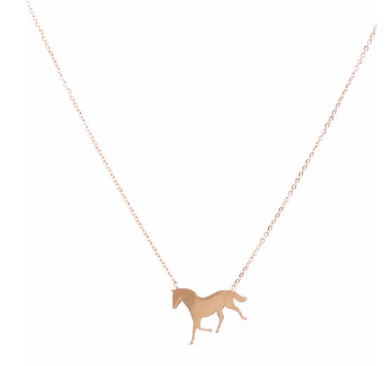 httpswww.labellesimonebijoux.frcolliercollier-mile-milacollier-cheval-acier-plaque-or-rose-chaine-37cm-rallonge-5cm.html