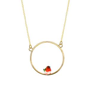 Collier rond mini Rouge Gorge - Nach