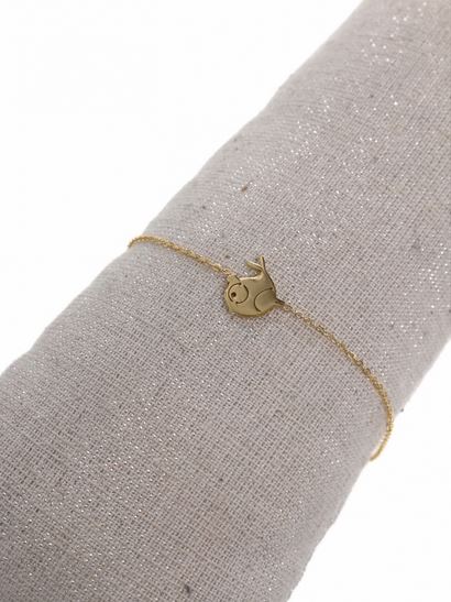 Bracelet poisson acier inoxydable doré - Mile Mila