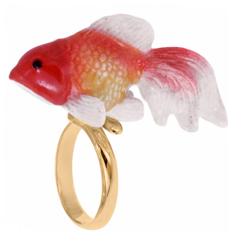 Bague ajustable poisson Oranda NACH Bague Bague Nach La Belle