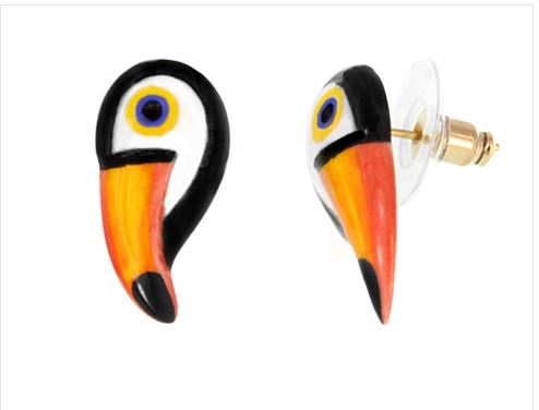 Boucles d'oreilles mini toucan NACH J144 45€