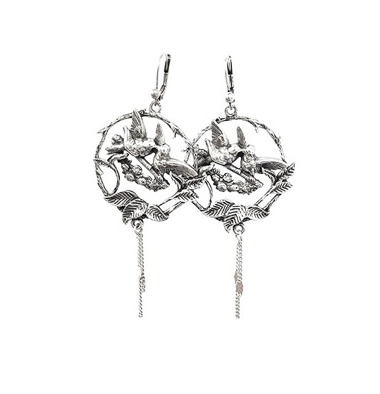 boucles d'oreilles creole kiss bird Lotta Djossou 69