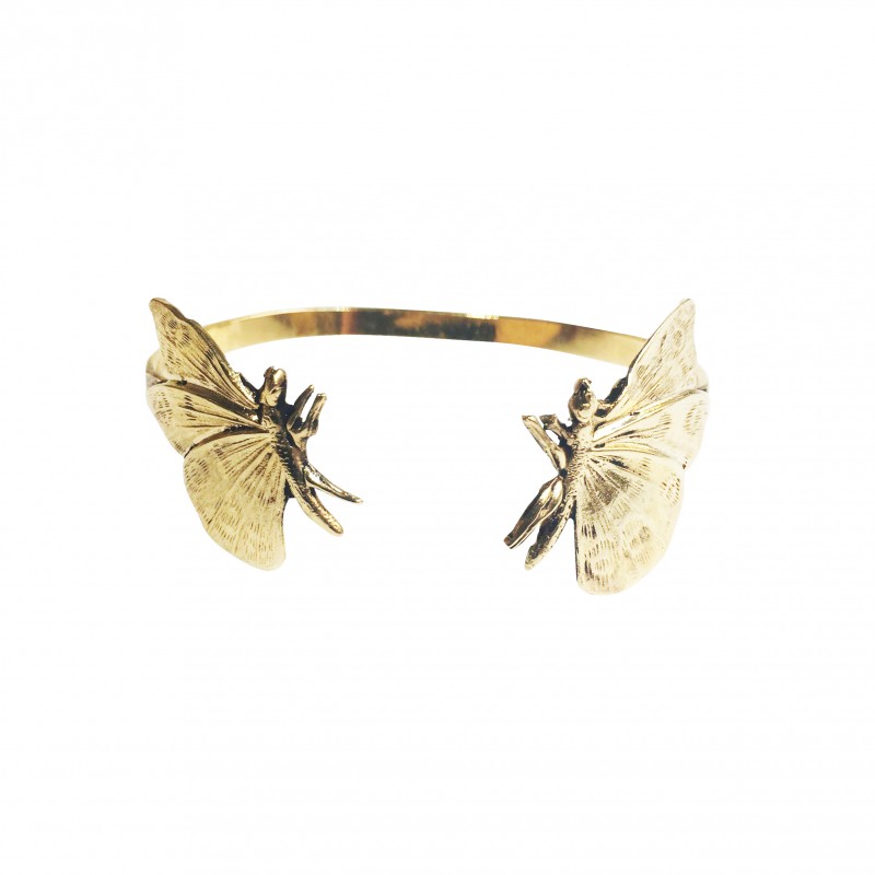 bracelet double papillon doré Lotta Djossou 85