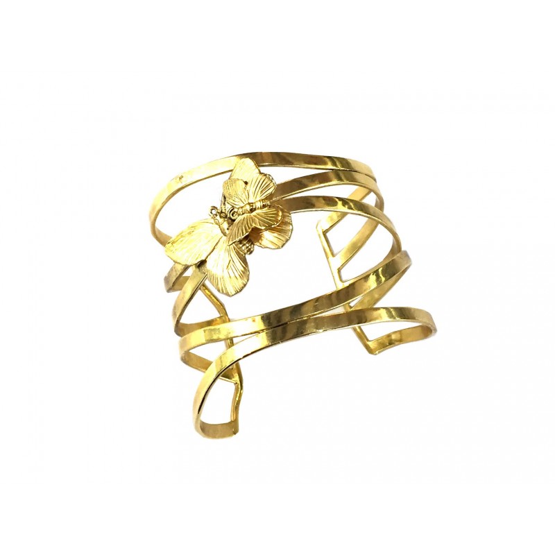 bracelet papillon sur fils doré  Lotta Djossou135  1