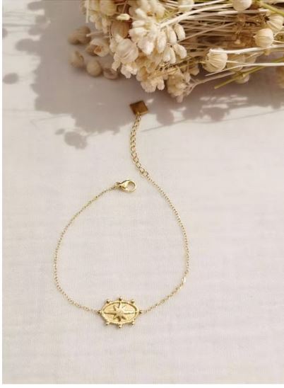 Bracelet étoile doré acier inoxydable - Mile Mila