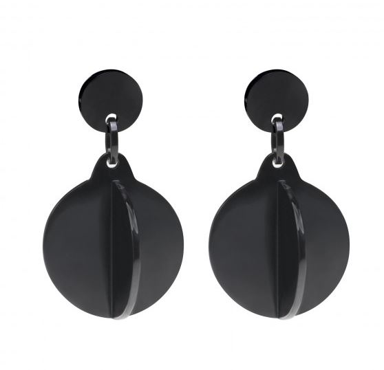 Boucles d'oreilles clips girouette noir  - Marion Godart 32€