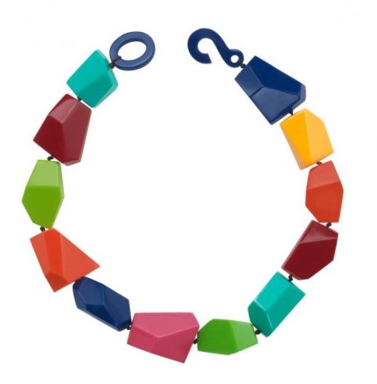 Collier géométrique multicouleurs - Marion Godard