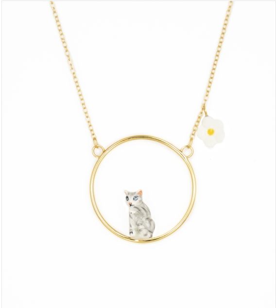 Collier rond Chat tabby assis - Nach 5