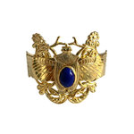 Bracelet Scarabée Khé Lapis doré Lotta Djossou de face