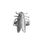 Bague Petite Cigale Cica Argentée Lotta Djossou