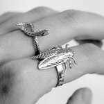 Bague Petite Cigale Cica Argentée Lotta Djossou - vue 2