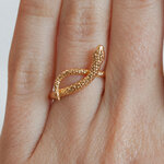 Bague Snake Dorée Lotta Djossou - vue 5