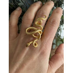 Bague Serpent Doré Lotta Djossou - vue 2
