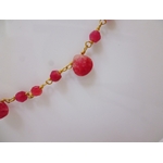 collier racine de rubis 45 cm sur chaine plaqué or 69€ (3)