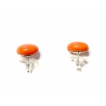 boucles oreilles céramique puces orange gevole 16€ (2)