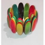 Bracelet élastiqué multi-couleurs résine modèle 2 Marion Godart75 1