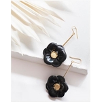 Boucles d'oreilles Grosse Fleur Noire - NATURE MORTE NACH J281-1 114€