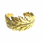 bracelet plume doré Lotta Djossou 1 105