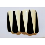 Bracelet élastiqué backgammon noir et ivoire - MaRion Godard 3