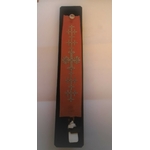 Bracelet LOVE collection broderie - cuir naturel de renne et fils dargent - Hanna Wallmark 2 249 marron