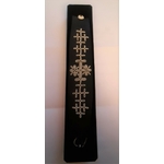 Bracelet LOVE collection broderie - cuir naturel de renne et fils dargent - Hanna Wallmark 249 18cm