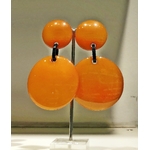 BO clips orange Résine Longueur  9 cm orange 2,5 cm Marion Godard 42€ 2