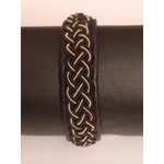 Bracelet ROKER GOLD collection gold - cuir naturel de renne et fils dargent - Hanna Wallmark 2 169