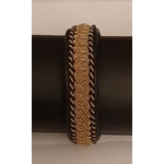 Bracelet ROLLIN collection gold - cuir naturel de renne et fils dargent - Hanna Wallmark 2 179