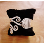 Bracelet volutes fabriqué avec des couverts en argent - Création d'Olivia