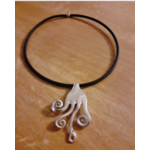 Collier volutes fabriqué avec des couverts en argent - Création dOlivia 34€