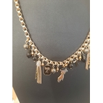 Collier pendentif féminin pampilles et perles noir Collection Taormina - Satellite 4