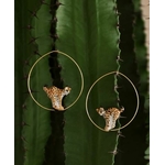 Boucles d'oreilles grandes Créoles Lynx - Nach