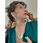 Boucles doreilles n°3 fabriquées avec des couverts en argent Créoles - Création dOlivia 68 3