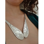 Collier n°1 fabriqué avec des couverts en argent - Création d'Olivia 98