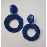 Boucles d'oreilles CASSONADE bleu clips - Francine Bramli