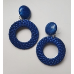 Boucles doreilles CASSONADE bleu clips - Francine Bramli 2