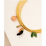 Bracelet multi brins toucan fleur et feuille - Nach